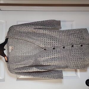 DKNY BUTTON UP SWEATER